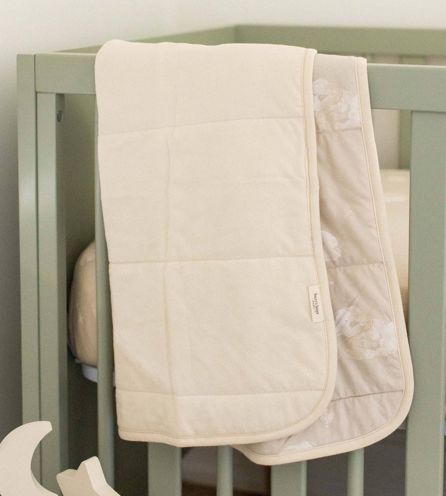 Cotton Reversible Baby Blanket by Burt`s Bees | Good Night Sky