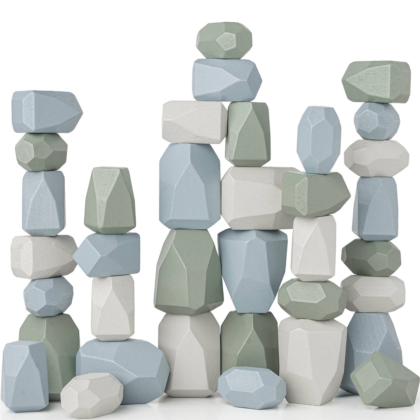 Wooden Stacking Stones | Boy Pack