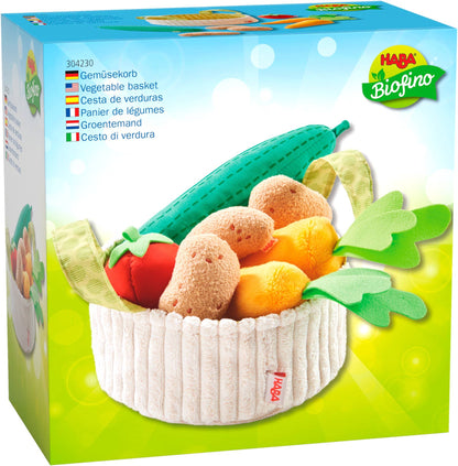 HABA USA - Vegetable Basket Soft Play Food