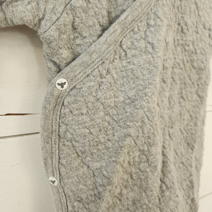 Size 0-3m | Burt's Bees Grey Romper