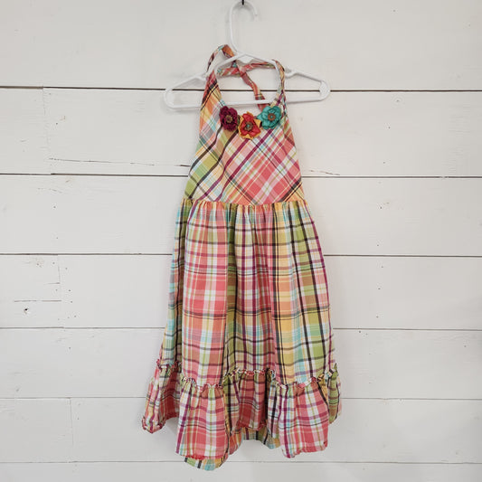 Size 8 | Gymboree Plaid Halter Dress