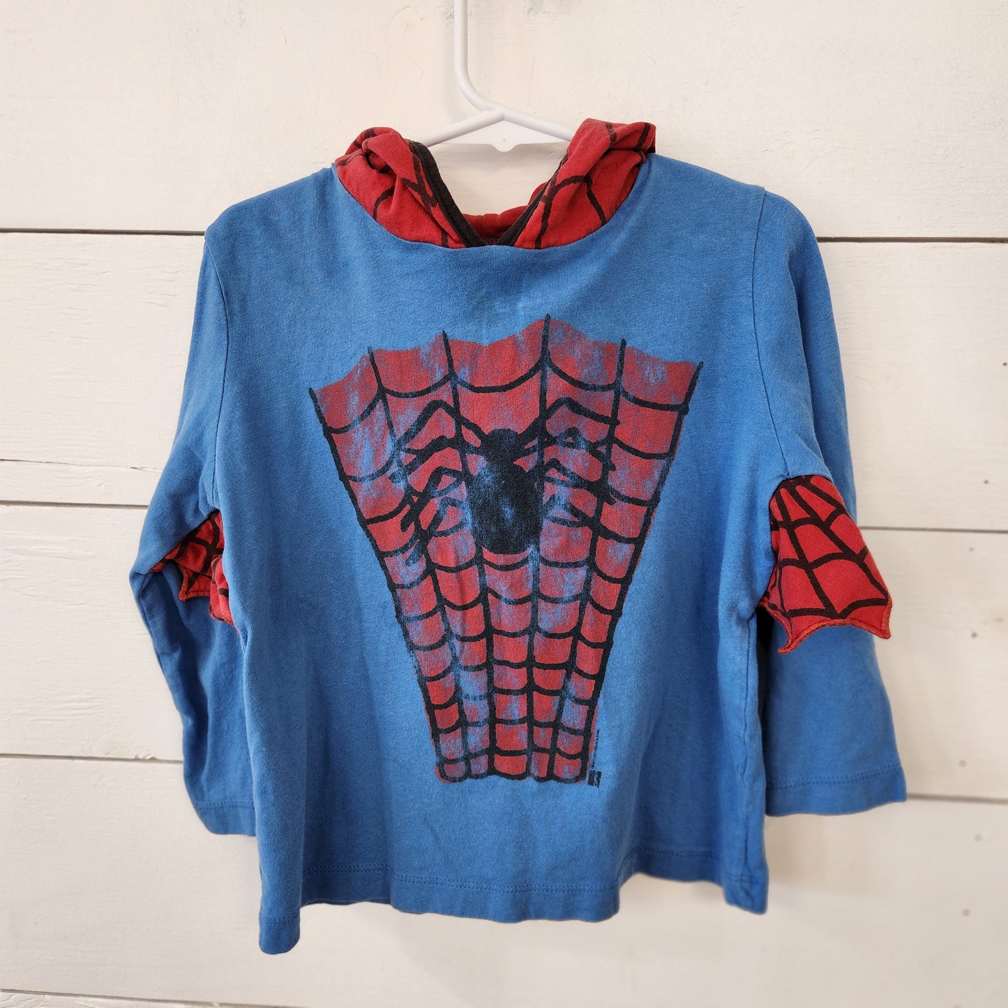 Size 3t | Gap Old Style Spiderman Hooded Shirt