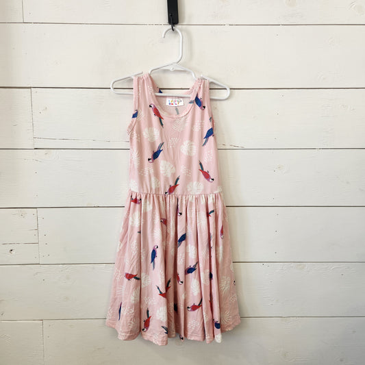 Size 5-6 | Dot Dot Smile Buttery Soft Parrot Tank Dress