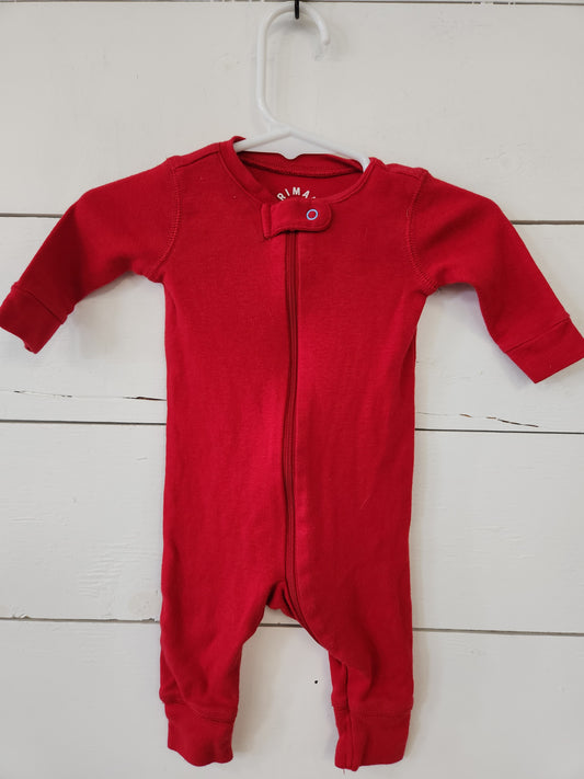 Size 0-3m | Primary Red Romper