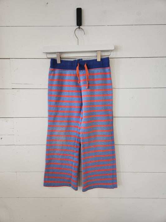 Size 8 | Mini Boden Blue & Orange Striped Pants