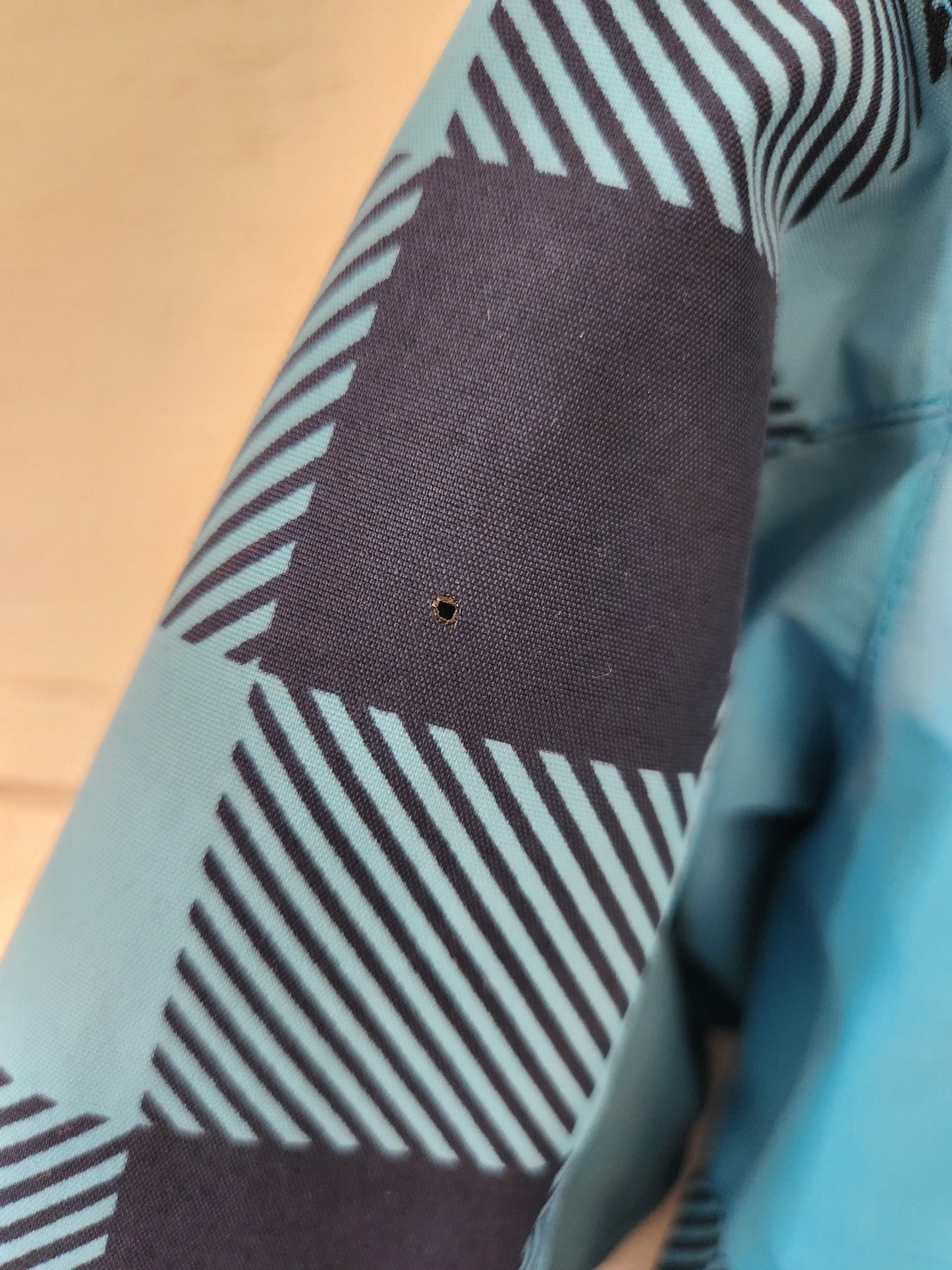 Size 3t | Columbia Blue Gingham Winter Coat *holes