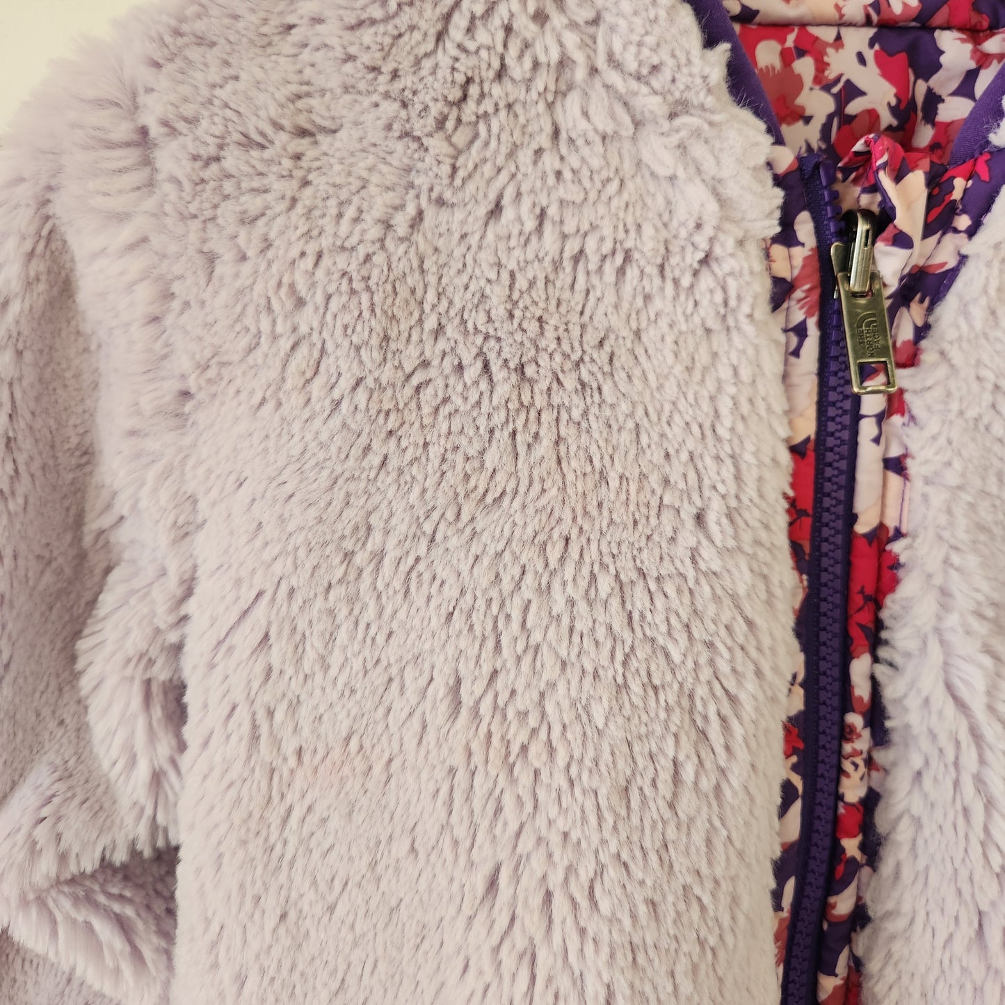 Size 18-24m | North Face Reversible Purple Floral Jacket