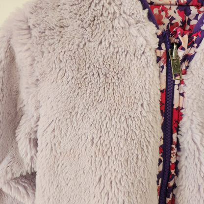 Size 18-24m | North Face Reversible Purple Floral Jacket