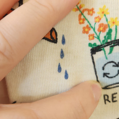 Size 0-3m | Hanna Andersson Recycle Romper *stain