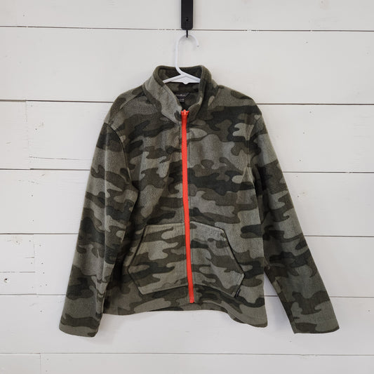 Size 7-8 | Eddie Bauer Camouflage Fleece Zip-Up