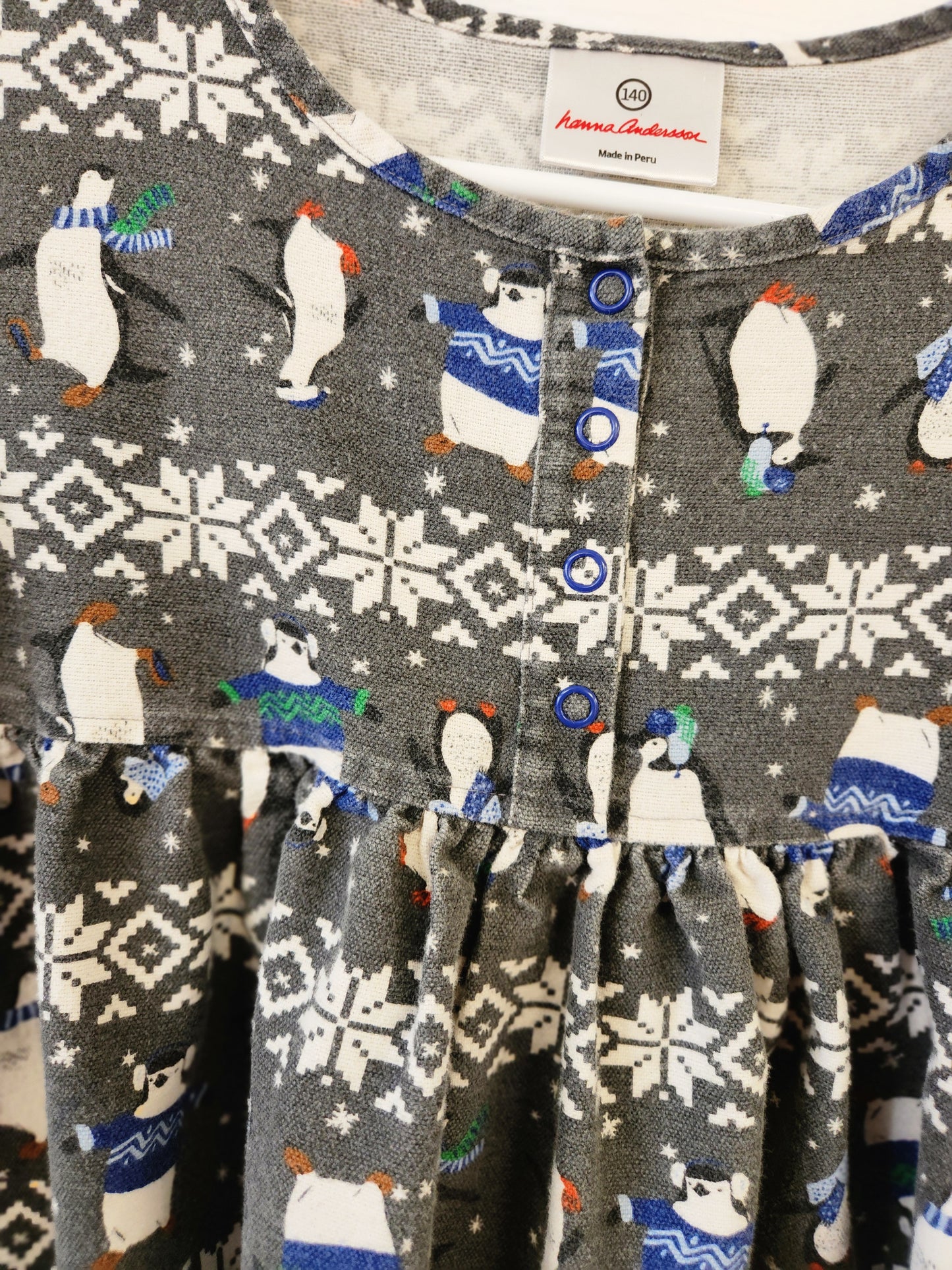 Size 10(140) | Hanna Andersson Dress-Penguins