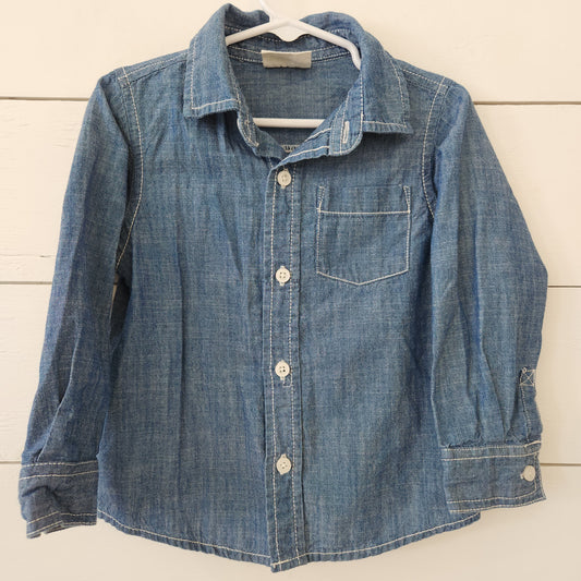 Size 2t | Crazy 8 Denim Button Down
