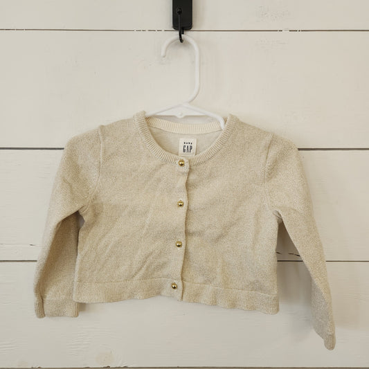 Size 12-18m | Gap Gold Sparkle Crop Sweater