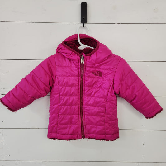 Size 6-12m | The North Face Pink Reversible Fleece Jacket