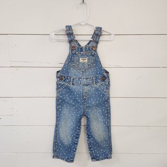 Size 18m | Oshkosh Heart Overalls