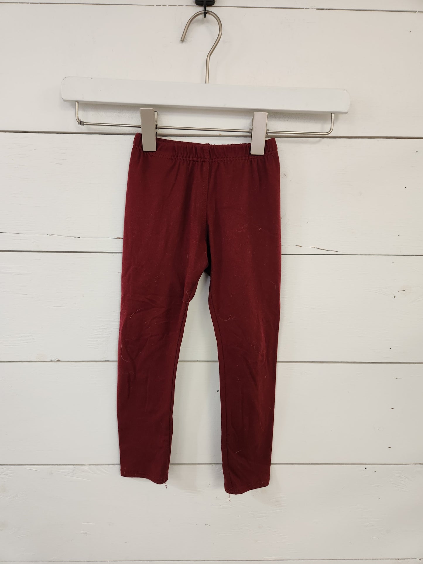 Size 2t | Smile Dot Dot Maroon Leggings