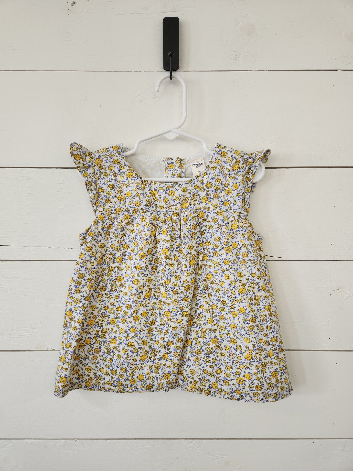 Size 4 | Osh Kosh Floral Flutter Sleeve Tank