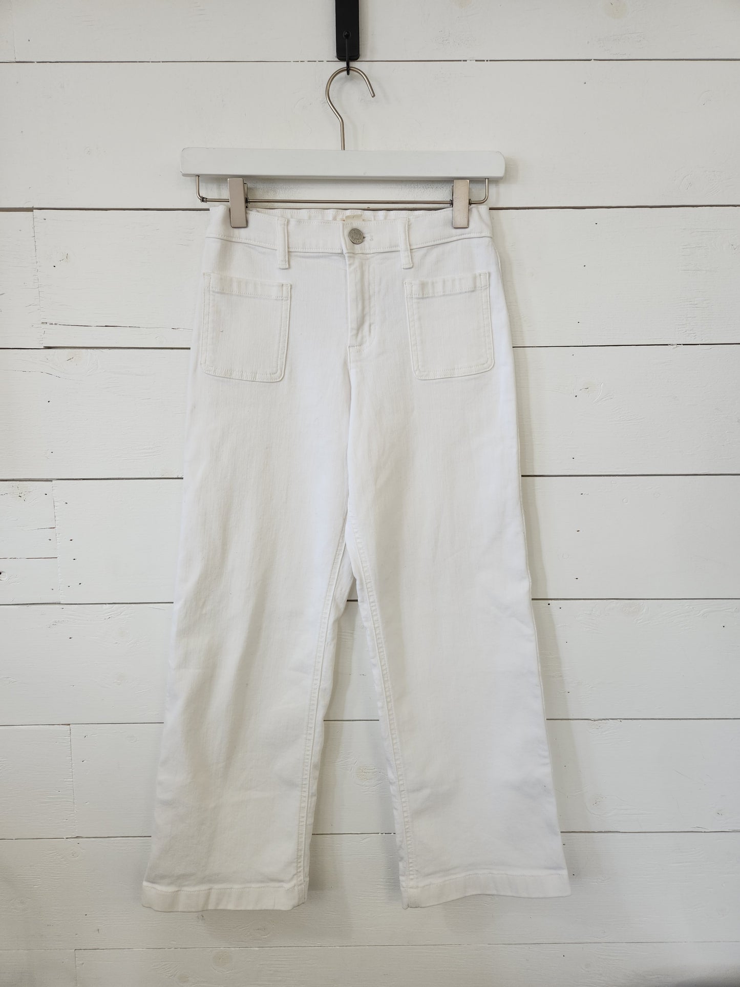 Size 10 | Crewcuts White-Leg Denim Pants
