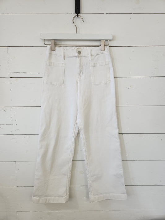 Size 10 | Crewcuts White-Leg Denim Pants