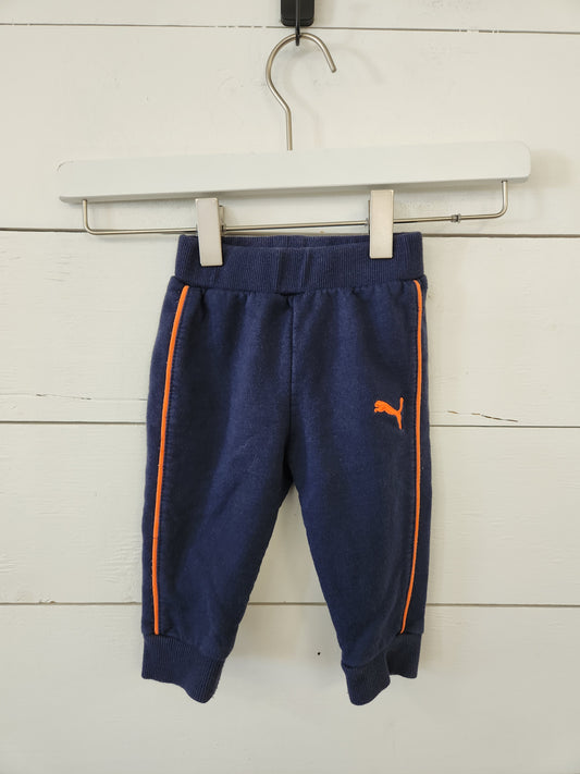 Size 3-6m | Puma Navy & Orange Sweatpants