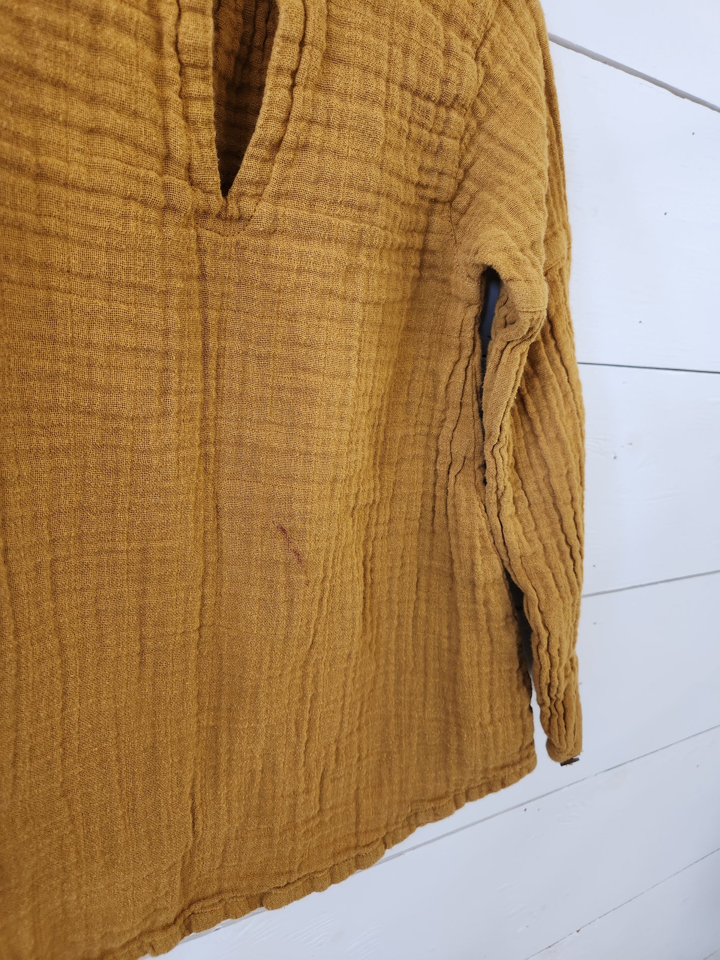 Size 6 | City Mouse Mustard Shirt *stain
