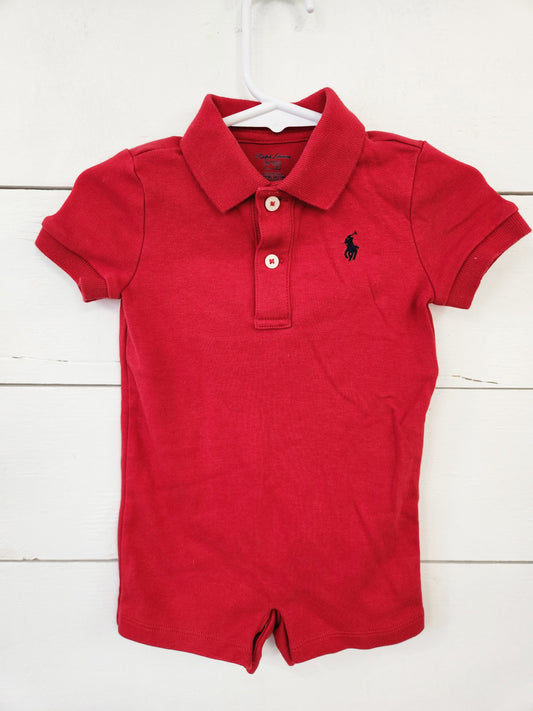 Size 9m | Ralph Lauren Soft Cotton Polo Shortall