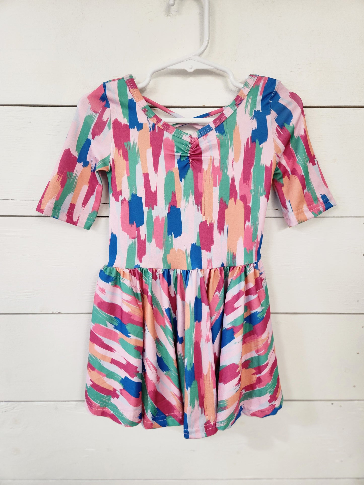 Size 2t | DotDotSmile Multi-Paint Dress