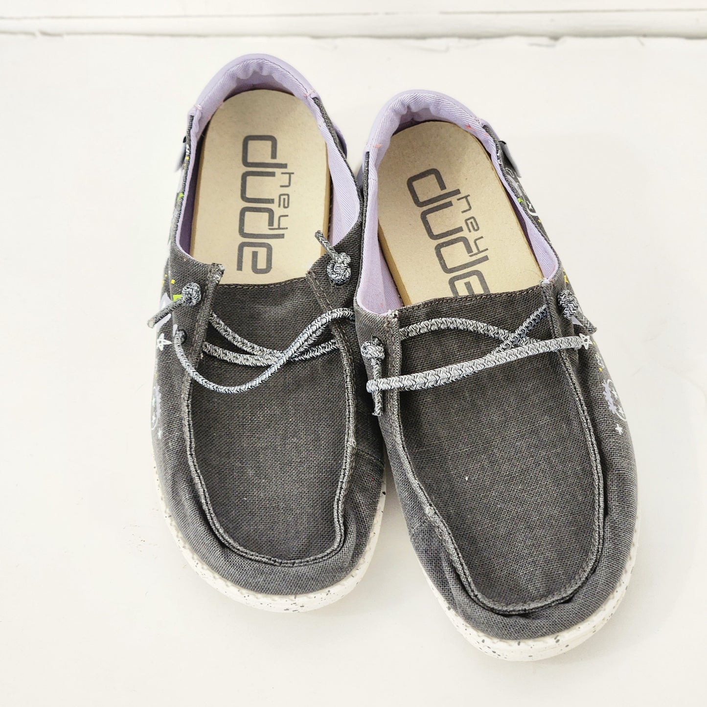 Size 6-7 | Hey Dude Grey/Rock Shoes NWoT