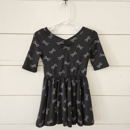 Size 12-24m | DotDotSmile Black Bow Dress