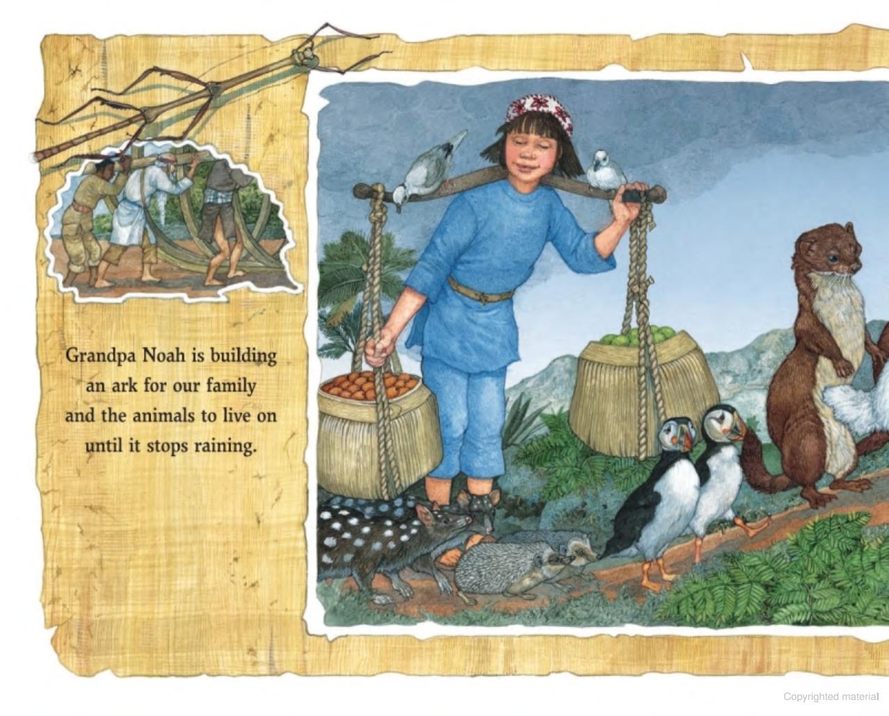 On Noah's Ark | Jan Brett - Board Book