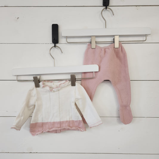 Size 1-2m | Mayoral Pink & White Knit Set