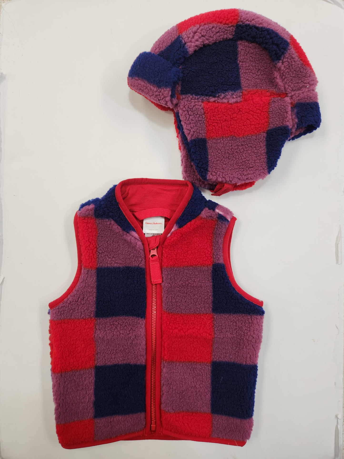 Size 12-18m | Hanna Andersson Vest + Hat Set