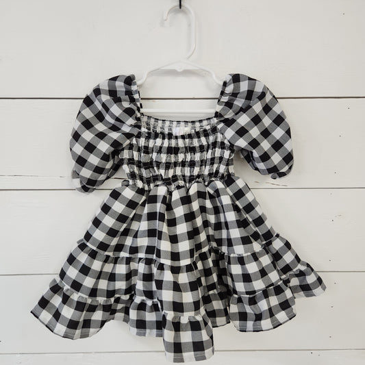 Size 12-18m | Little Mia Bella Smocked Ruffle Dress