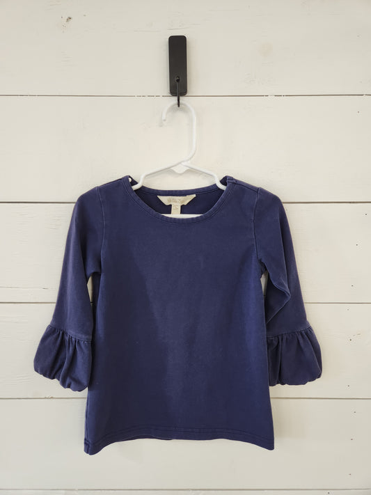 Size 4t | Matilda Jane Navy Bubble Sleeve Shirt