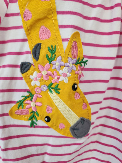 Size 2t | Boutique Giraffe Applique Dress