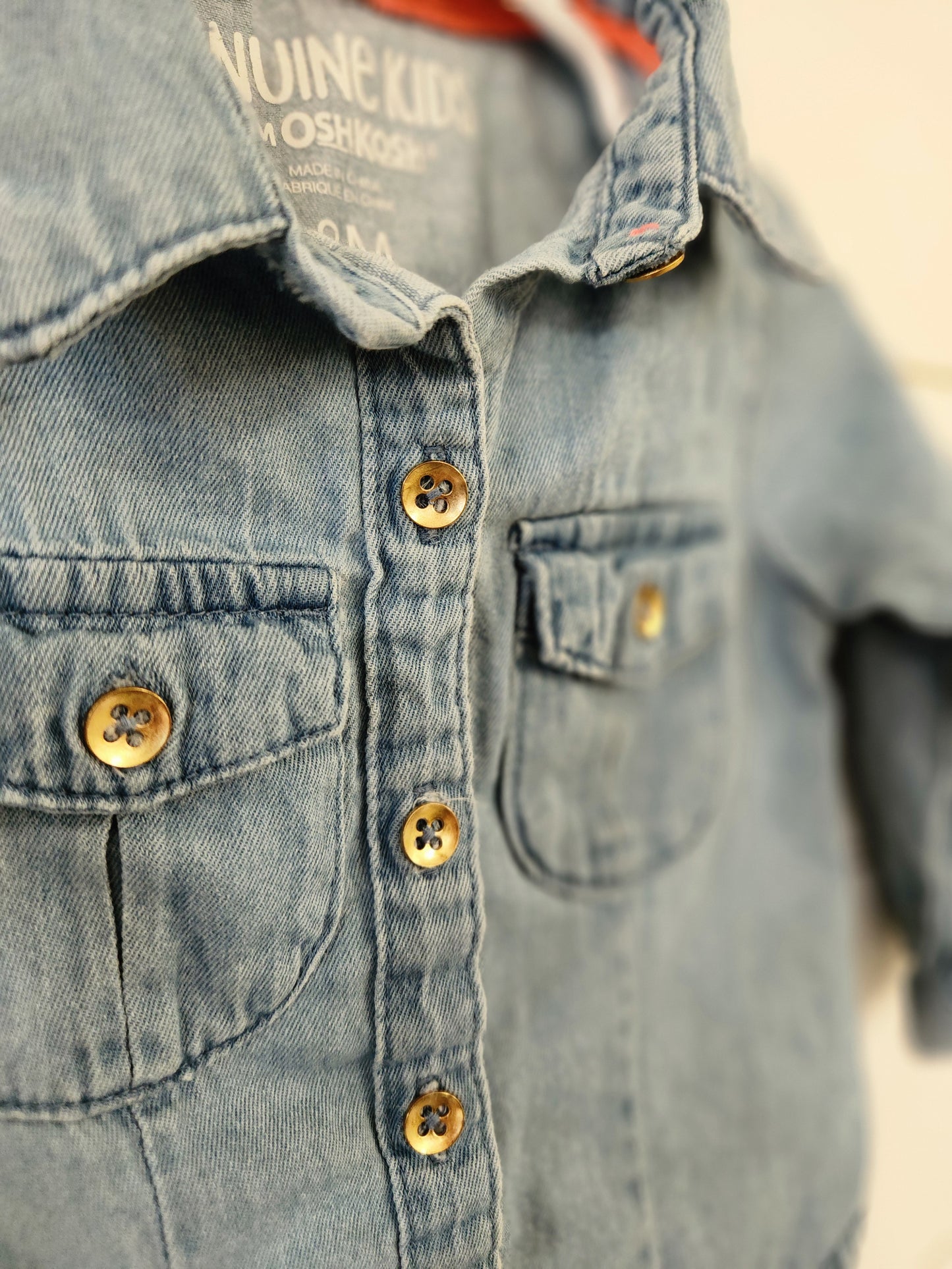 Size 12m | Oshkosh Denim Button Down Shirt