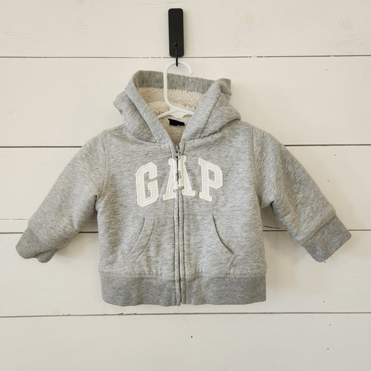 Size 6-12m | Gap Fleece Lined Zip Hoodie