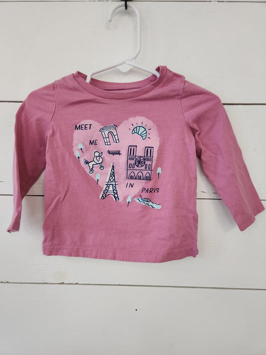 Size 12m | Osh kosh Paris shirt