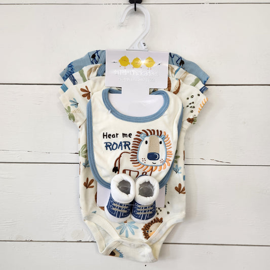 Size 0-3m | Little Chickadees Body Suit & Accessory Pack