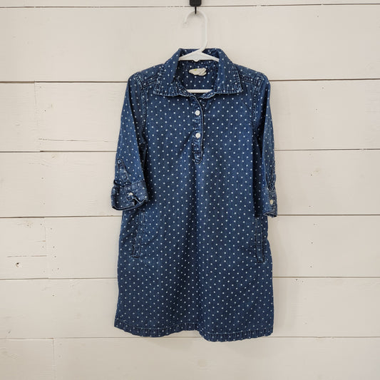Size 6 | Crazy 8 Polka Dot Denim Dress