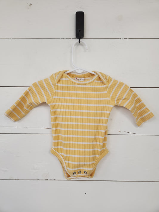 Size 0-3m | Hanna Andersson Adjustable Longsleeve Bodysuit