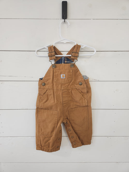 Size 3m | Carhartt Flannel-Lined Overalls