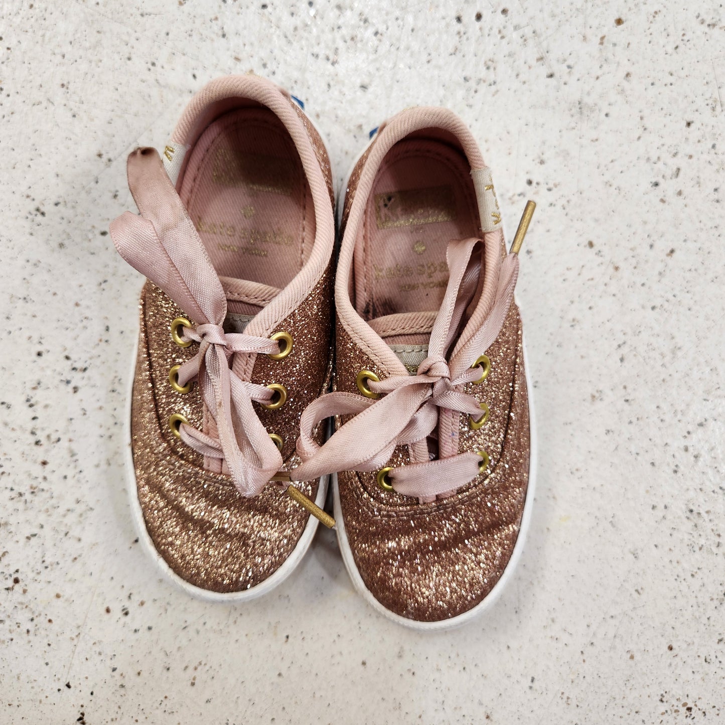 Size 6m | Kate Spade Keds Glitter Crib Rose Gold Shoes