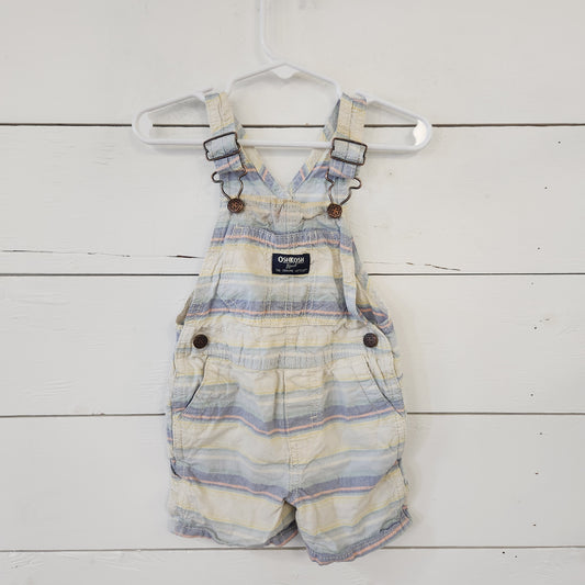 Size 18m | OshKosh Striped Short Overalls