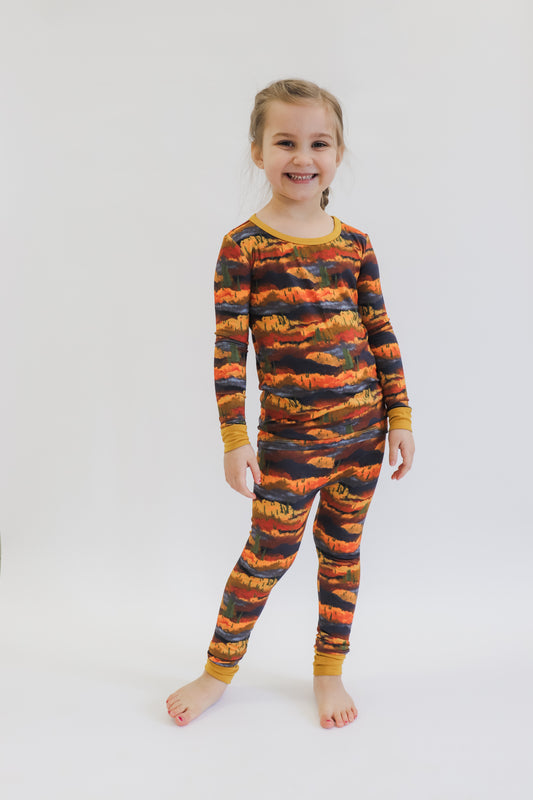 Long Sleeve Pajama Set by Little Alaskan | Denali Foothills
