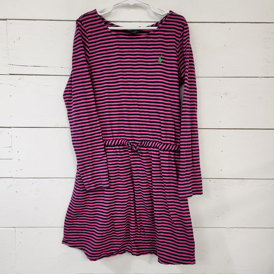 Size 8-10 | Ralph Lauren dress pink stripes