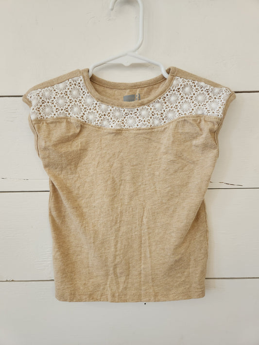 Size 2t | H&M Lace Cap Sleeve Shirt