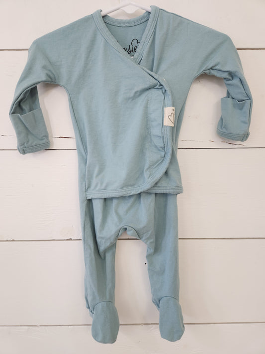 Size 0-3m | Bonsie Baby Pajamas -Teal