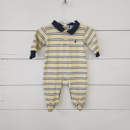 Size 3-6m | Ralph Lauren Collard Footie