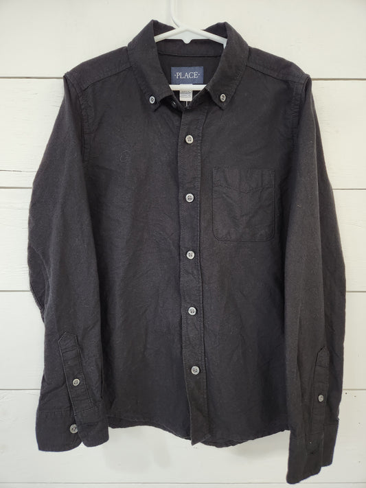 Size 7/8 | Place Black Button Down